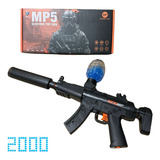 Arma De Bolinhas Mp5 C  Silenciador  Oculos  E 2000 Bolinhas