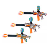 Arma De Gel Elite Luz Led No Disparo   2 Silenciadores
