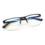 Armação Óculos Grau Bloqueador Luz Azul Metal Aço Fio Nylon