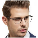Armação Óculos De Grau Titanium Executivo Clássico Elegante