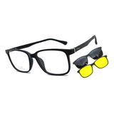 Armação Oculos Grau Masculino Premium Clip On Original