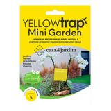 Armadilha Adesiva Mini Amarela Insetos Praga Jardim C  30 Un