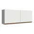 Armário Aéreo Madesa Reims 120 X 50 Cm 2 Portas   Branco G2512909rm
