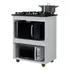 Armário Balcão De Cozinha Para Cooktop 4 Bocas Turim Kaiki Cor Branca