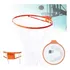 Aro De Basquete Cesta Aço + Rede Compatível C/ Bola Oficial