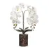 Arranjo De Flores Artificiais Vasos Com Flores Artificiais Arranjo Orquídea Artificial   Lindo Arranjo Com Orquídea Artificial Realista  Vaso E Lascas De Pinus