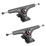 Arsenal Black Longboard Trucks 180 Mm  50 Graus   Caminhões De Skate Resistentes Para Freeriding E Slides   Construção De Liga Fundida Tratada Termicamente  Pacote Com 2 