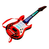 Art Brink Guitarra Infantil Rock Band Vermelha Aa
