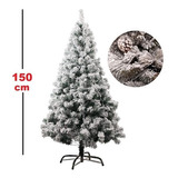 Árvore De Natal 1 50 Metros Com Neve Luxo 450 Galhos Cor Neve luxo