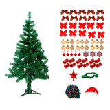 Árvore De Natal 120cm Completa Decorada 68 Enfeites Luxo
