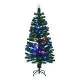Árvore De Natal A150 1 50m Com Pisca Pisca Fibra Ótica Led