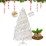 Árvore De Natal Branca Pinheiro Luxo 1 50 Altura 380 Galhos