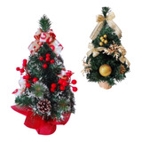 Árvore De Natal De Mesa Luxo Decorada Pinheiro Cheia Premium