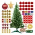 Arvore De Natal Decorada 1 50cm   140 Enfeites Com Pisca Cor Verde   Pisca