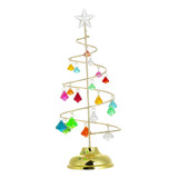 Árvore De Natal Iluminada Com Enfeite 33 Cm De Altura Opção