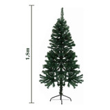 Árvore De Natal Pinheiro Tradicional 1 80m 650 Galhos Luxo Cor Verde
