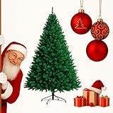 Árvore De Natal Premium 2-10 M - 1000 Galhos Densos- Montagem Rápida Articulada- Base Metálica Reforçada- Cor Verde
