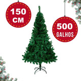 Arvore Natal 150cm   500 Galhos Cor Verde