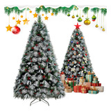 Árvore Natal Pinheiro Luxo Cheia 180cm Com Pinhas Decorada