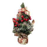 Árvore Natalina Decorativa De Mesa 40cm Com Enfeites Natal