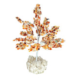 Árvore Pedra Cascalho Agata Natural Base Cascalho Decoração