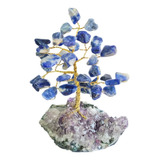Árvore Pedra Natural Cristal Sodalita Drusa