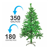 Árvore Pinheiro De Natal Barata Luxo Verde 1 80m 350 Galhos Decoração Natalina Pinheirinho Candanse