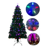 Árvore Pinheiro Natal 1 80m Gd De Led Fibra Ótica 210 Galhos