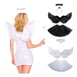 Asa Anjo Fantasia Halloween