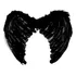 Asa De Anjo Negro Cor Preta P/ Fantasias Carnaval Halloween