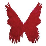 Asa De Anjo Pena Festa Carnaval Halloween Luxo   80cm Cor Pink