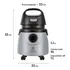 Aspirador Água Pó Electrolux Potente Função Sopro Limpeza Profunda 1400w 18 L Total 11 L Útil Protetor Térmico A10n1 110v
