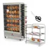 Assador Frango Gás Tubular Pr634 Progás   Tesoura   Carro