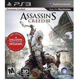 Assassins Creed Iii Ps3