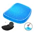 Assento De Gel Almofada Silicone Escaras Ortopédico Egg Sit Cor Azul