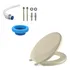 Assento Sanit  Suavit Tigre Univ Bege   Kit Inst P sanit