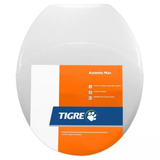 Assento Sanitário Max Branco Tigre Oval Anatômico