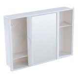 Astra A23 Armário Con Espelho Porta De Correr Banheiro 46 X 32 Cm Móvel Cor Branco