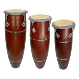 Atabaques Trio Couro Boi