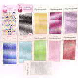 Atacado - 5 Cartelas De Adesivo Strass Para Decoração 4mm