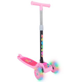 Atentu Kids Patinete Infantil 3 Rodas Com Led Dobrável Cor Rosa