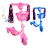 Atentu Patinete Infantil Com Led E Cesto 3 Rodas Cor Rosa