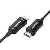 Atzebe Cabo De Fibra ótica Hdmi 8k 164 Pés, Hdmi Longo 2.1 48gbps Ultra Alta Velocidade 8k60hz 4k120hz Dynamic Hdr/earc/hdcp 2.2 E 2.3/3d, Compatível Com Leitor De Dvd Ps5 Ps4