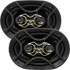 Auto Falante 6x9 Bravox 280w Quadriaxial B4x69g Gold Kit Som
