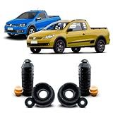 Auto Importados  Par Kit Coxim Rolamento Batente Coifa Amortecedor Dianteiro Compatível Com Saveiro 2008 2009 2010 2011 2012 2013 2014 15 16