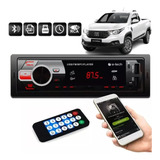 Auto Rádio Bluetooth Mp3 Player Som Fiat Uno Com 2 Usb