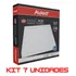 Avant Kit 7 Unidades Painel Plafon Sobrepor Quadrado Led 24w Alumínio 30x30