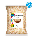 Aveia Em Flocos Finos 1kg Sem Glúten Vegano Premium