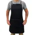 Avental Bartender Corpo Inteiro Cor Preto Desenho Do Tecido Liso