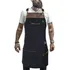 Avental Cozinha Restaurante Churrasqueiro Luxuoso Com Couro